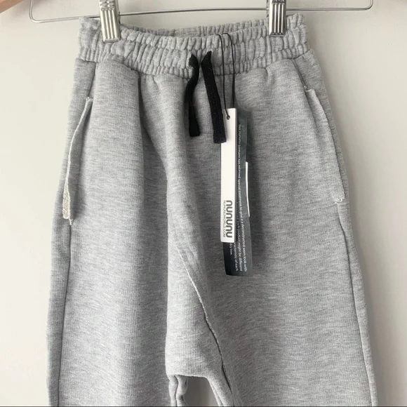 Nununu Raw Sweatpants Heather Grey - Picture 2 of 8